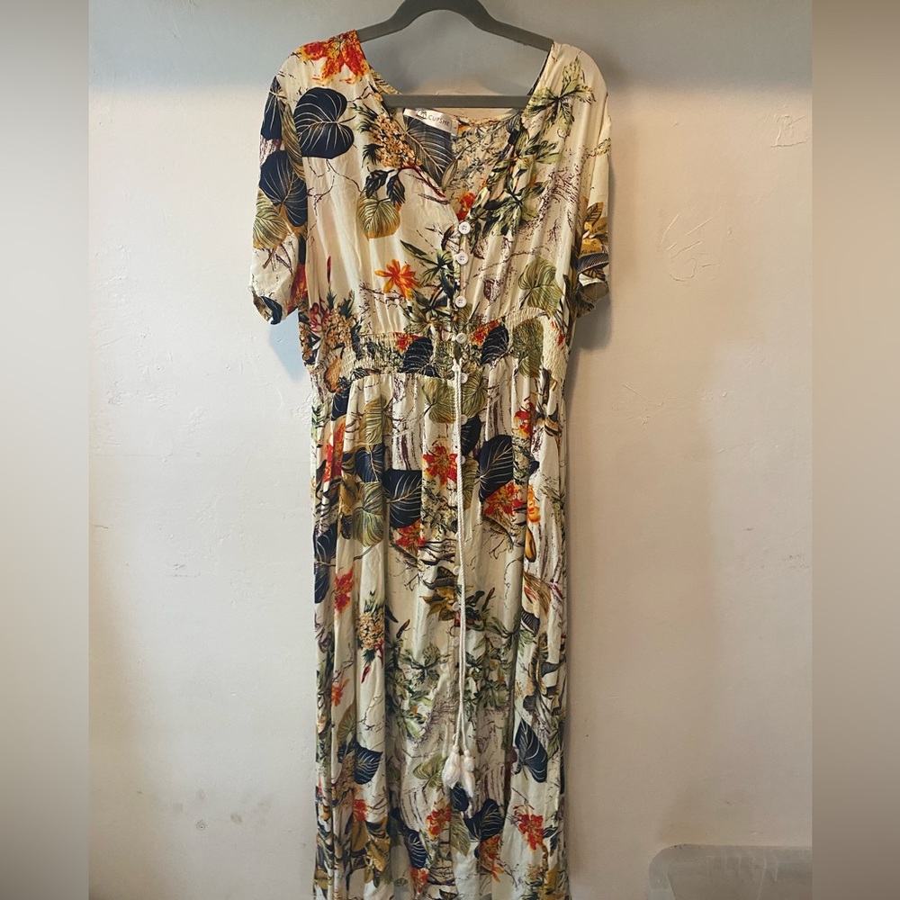 Cupshe Floral Print Maxi Dress